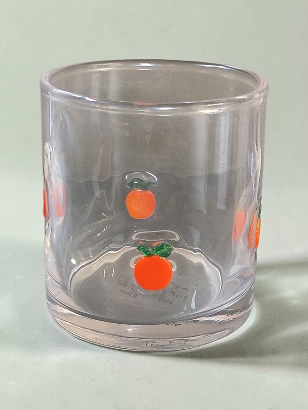Orange Icon Glass Tumbler